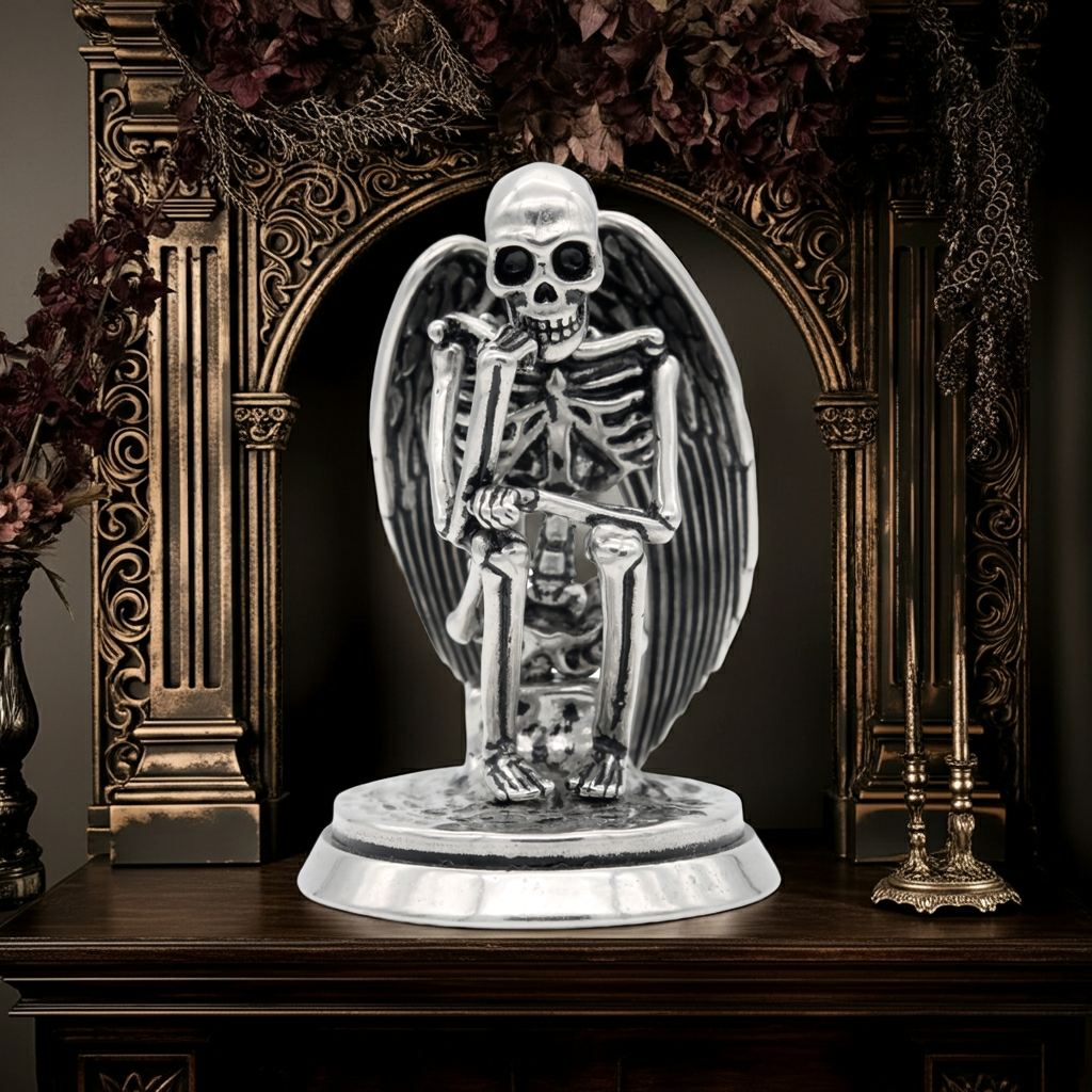 Gothic Angel Skeleton Statue Resin Home Decor Figurine