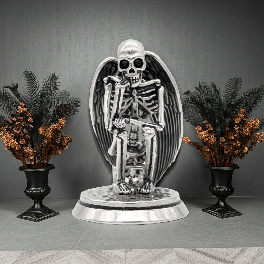 Gothic Angel Skeleton Statue Resin Home Decor Figurine