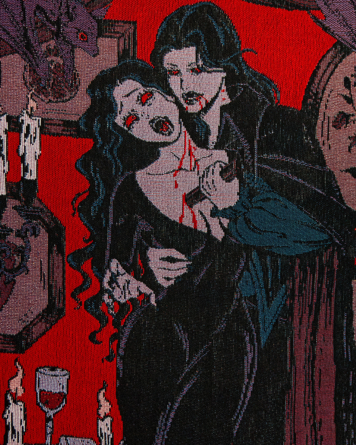 Love Bite - Vampire Romance Woven Blanket