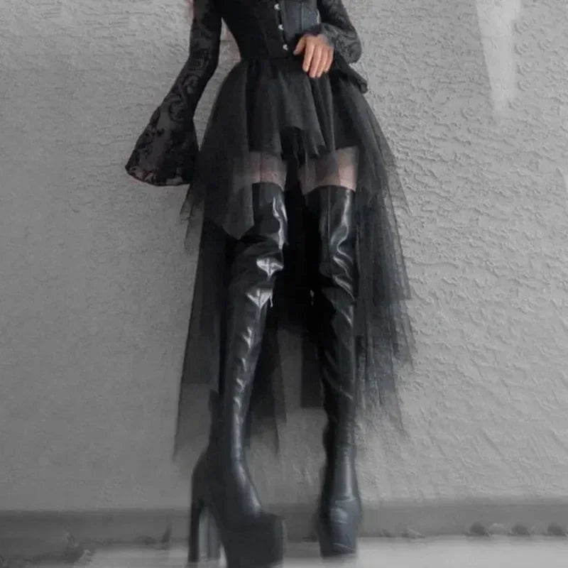 Punk Net/Mesh Skirt