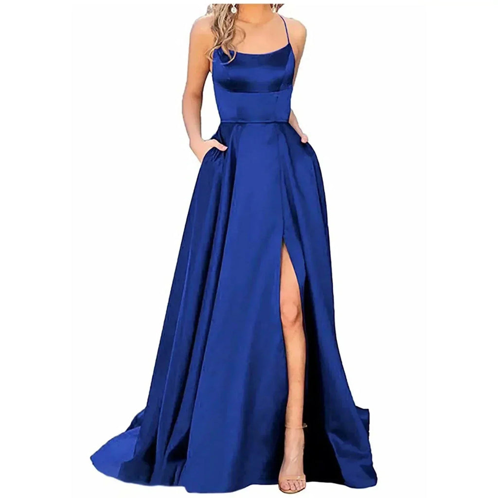 Sexy Spaghetti Strap Dress with Pockets