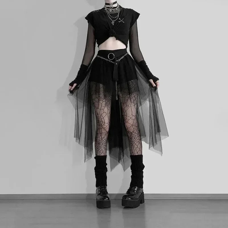 Punk Net/Mesh Skirt