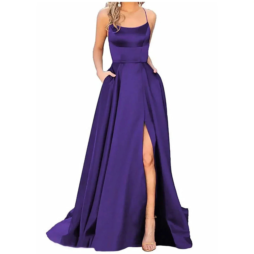 Sexy Spaghetti Strap Dress with Pockets