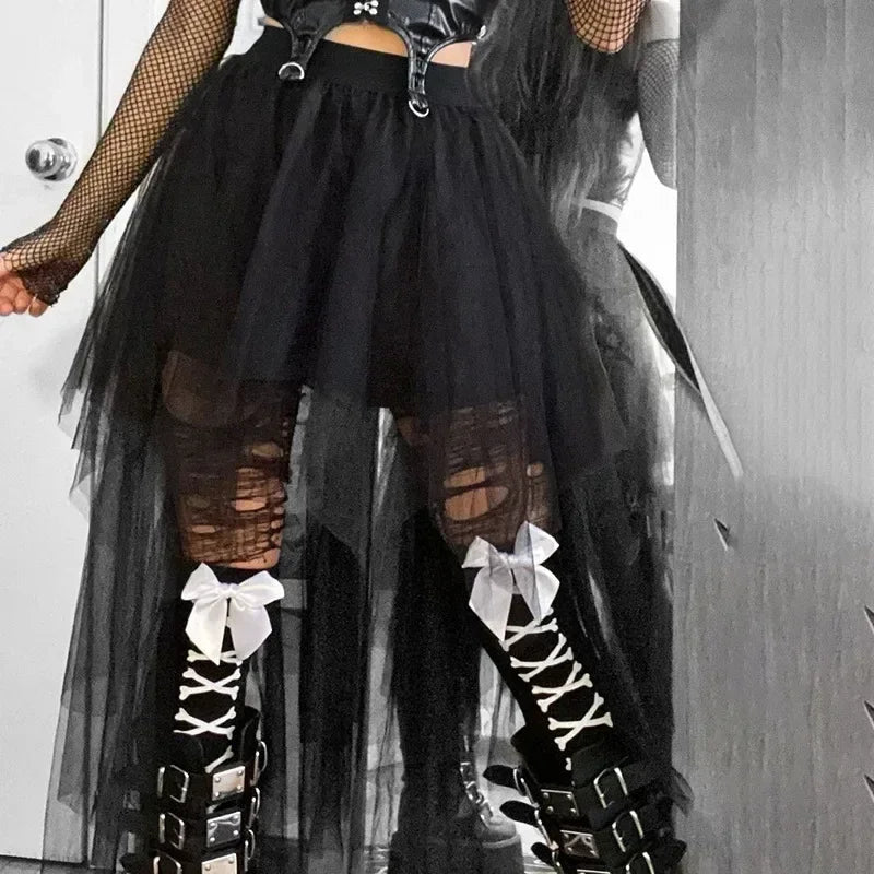 Punk Net/Mesh Skirt