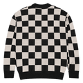 Checkers and Cream Knit Cardigan