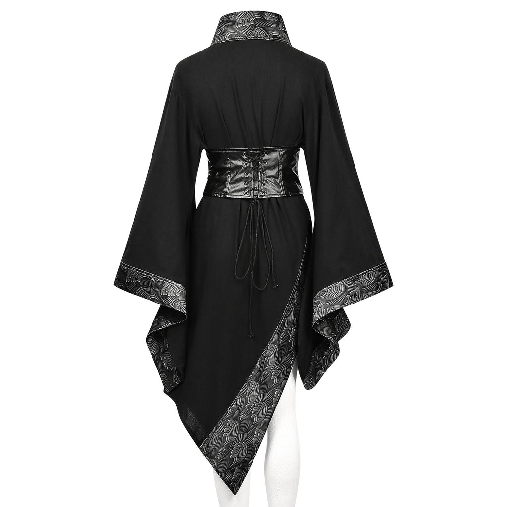 Womens European And American Dark Gothic Retro Modified Short Dress