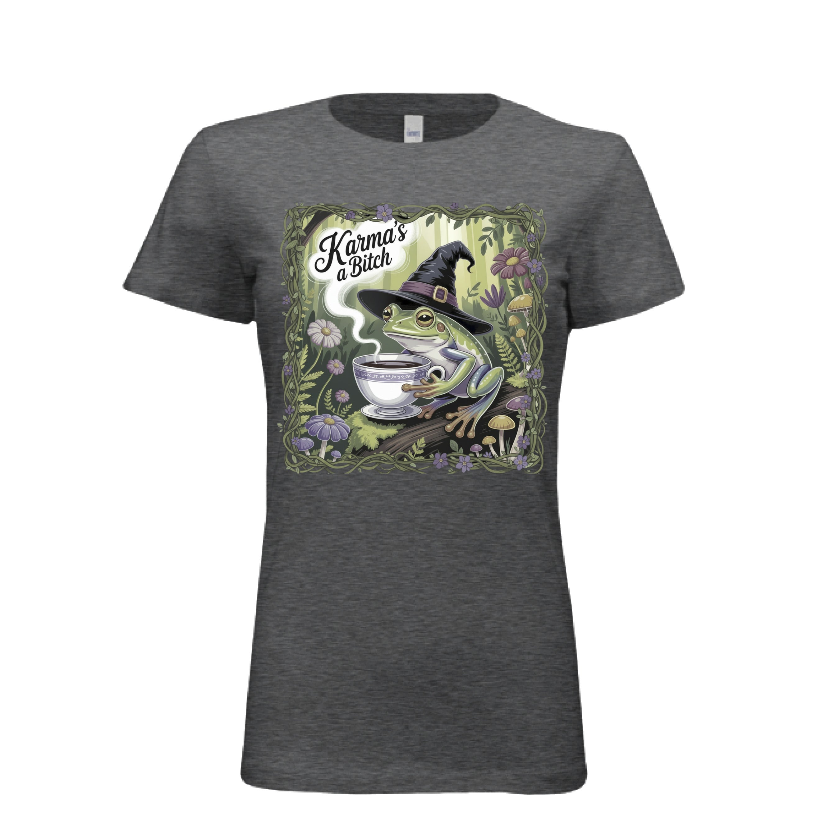 DRK GREY HEATHER - FRONT